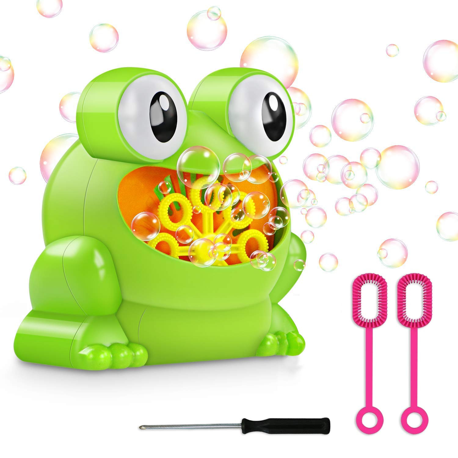 Automatic Bubble Machine Boys Girls Toys, Frog Bubble Blower Machine Make Over 500 Bubbles Per Mi... | Amazon (US)