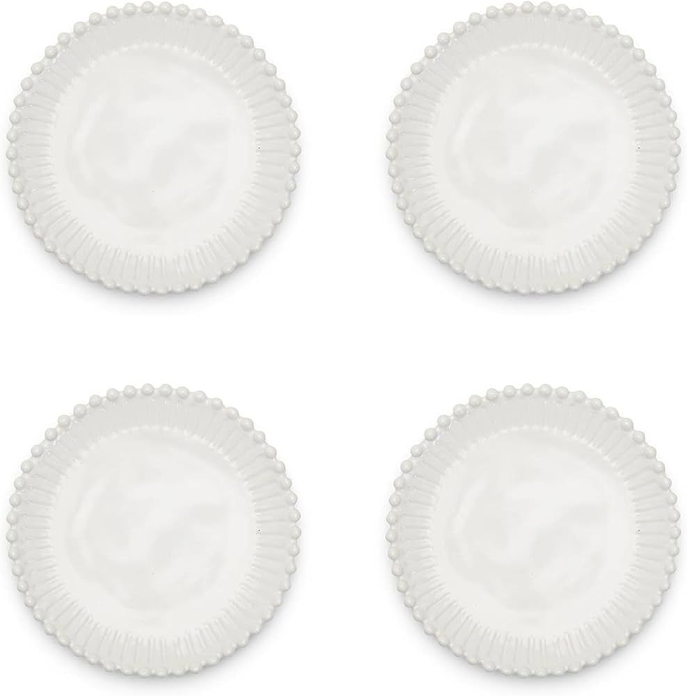 Two's Company Heirloom Set of 4 Pearl Edge Dessert Plates | Amazon (US)