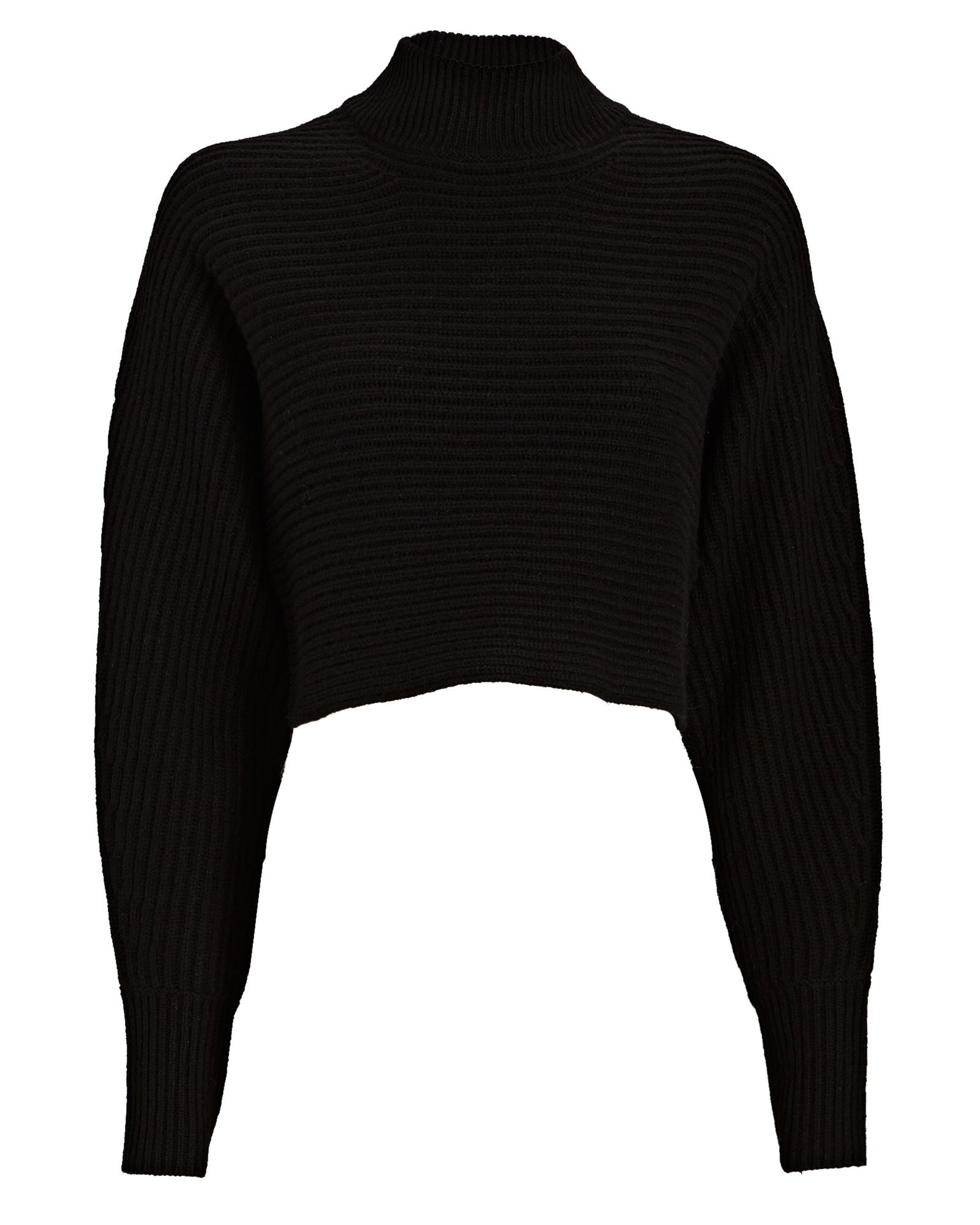 Fay Wool-Cashmere Cropped Turtleneck Sweater | INTERMIX