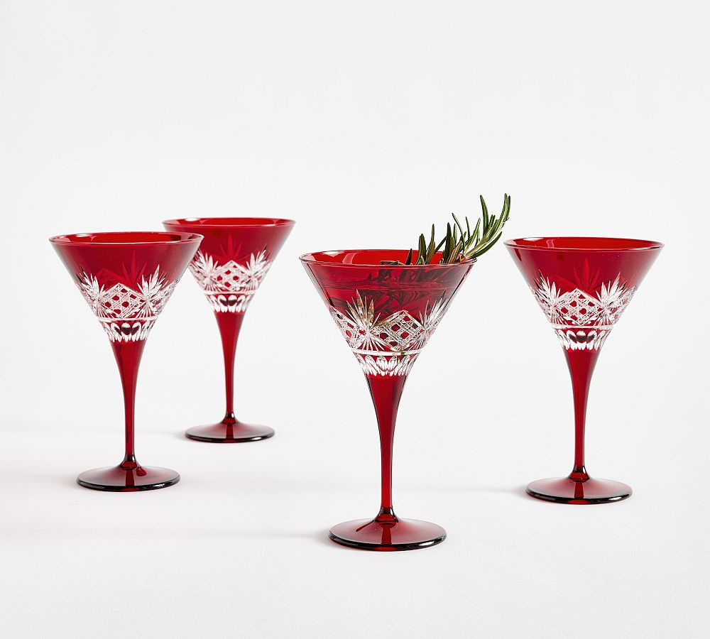 Antique Cut Martini Glasses | Pottery Barn (US)