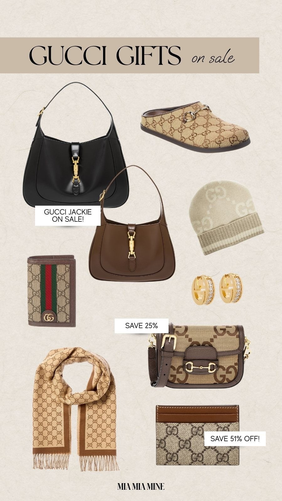 Gucci on sale
Luxe holiday gift guide for her
Save on Gucci Jackie bag, Gucci mules and accessories 

#LTKHoliday #LTKSaleAlert #LTKGiftGuide