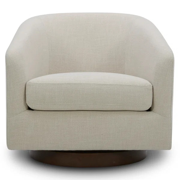 Bennett Upholstered Swivel Barrel Chair | Wayfair North America