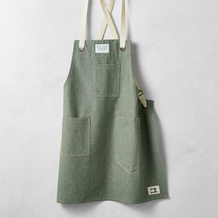 Crossback Chambray Apron | Williams-Sonoma