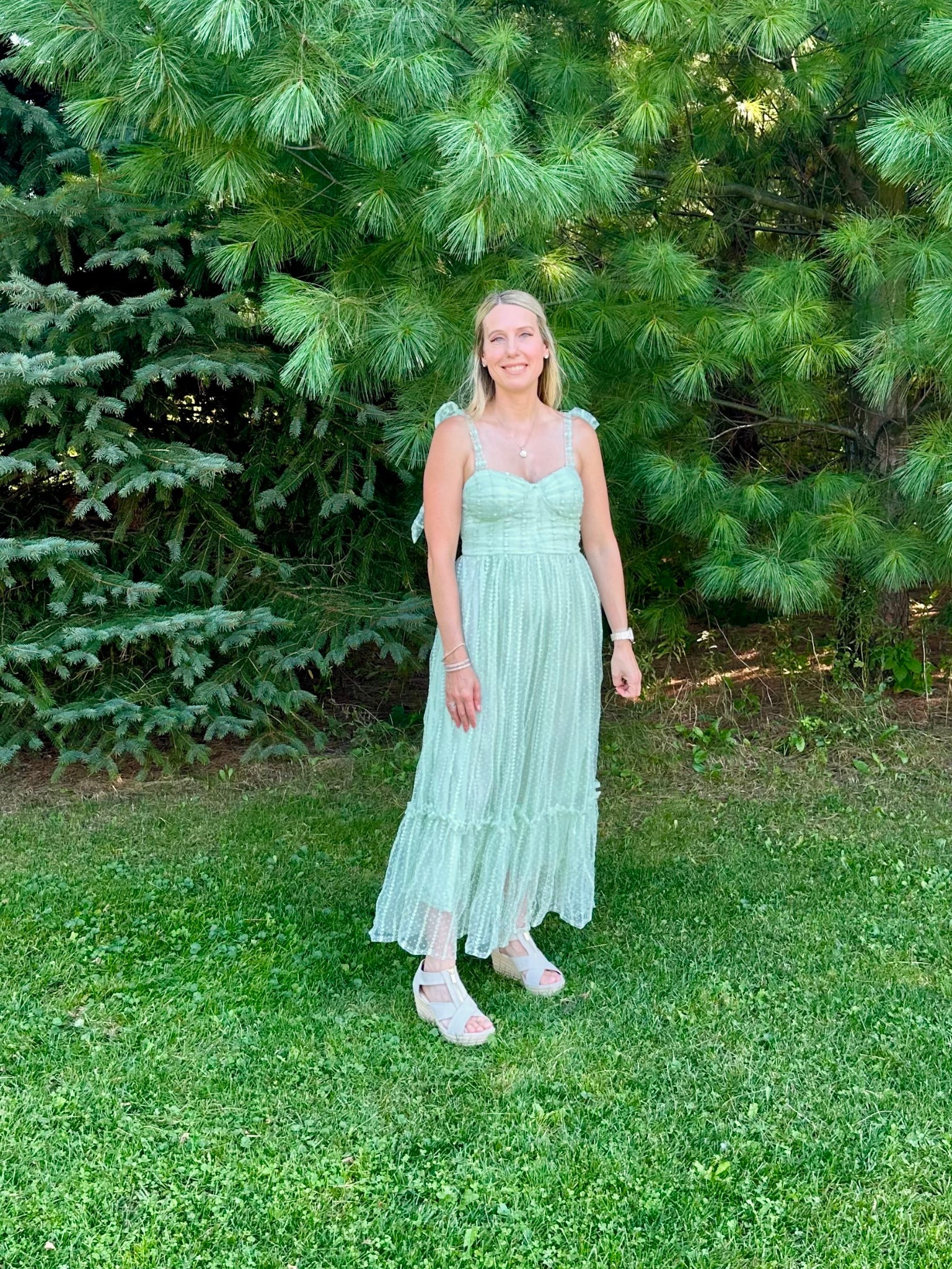 Wedding guest outfit 🤍✨ I sized up one in the dress as the retailer suggested    

#LTKStyleTip #LTKParties #LTKWedding