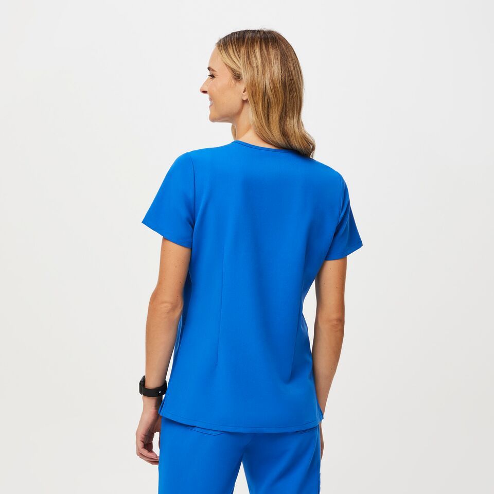 Women's Catarina One-Pocket Scrub Top™ - Royal Blue · FIGS | FIGS