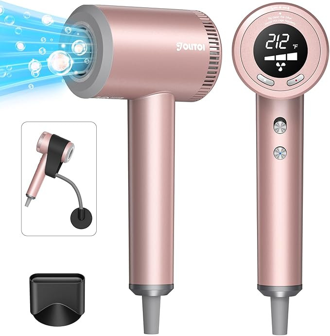 Hair Dryer - Jolitoi Professional High Speed Ionic Hair Dryer with 110,000 RPM Motor for Fast Dry... | Amazon (US)