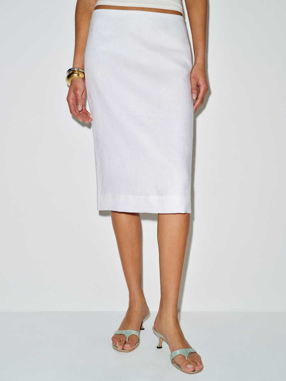 Fleur Linen Skirt | Reformation (Global)