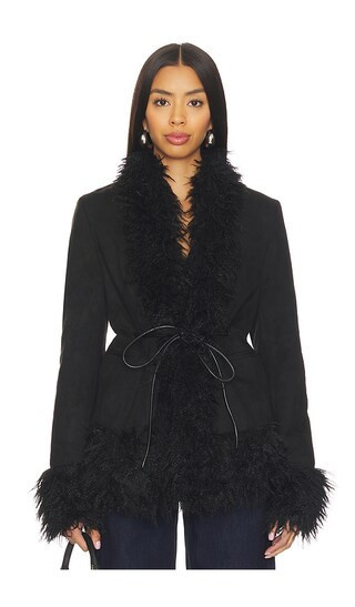LIONESS Oui Oui Coat in Black. - size S | Revolve Clothing (Global)