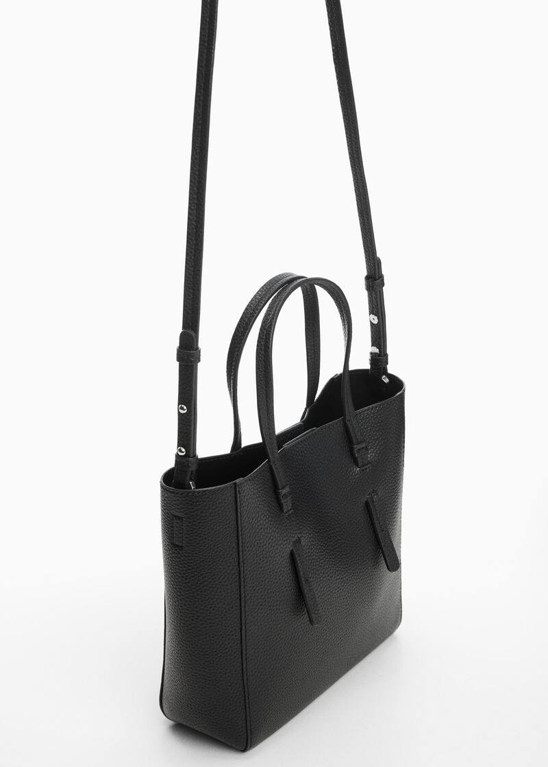 Sac bandoulière anse double -  Femme | Mango France | MANGO (FR)