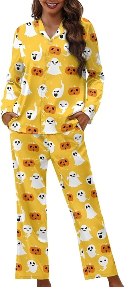 Pajamas for Women Set Long Pants Sleepwear Sets Soft Comfy Night Wear V-Neck Loungewear Cute Paja... | Amazon (US)