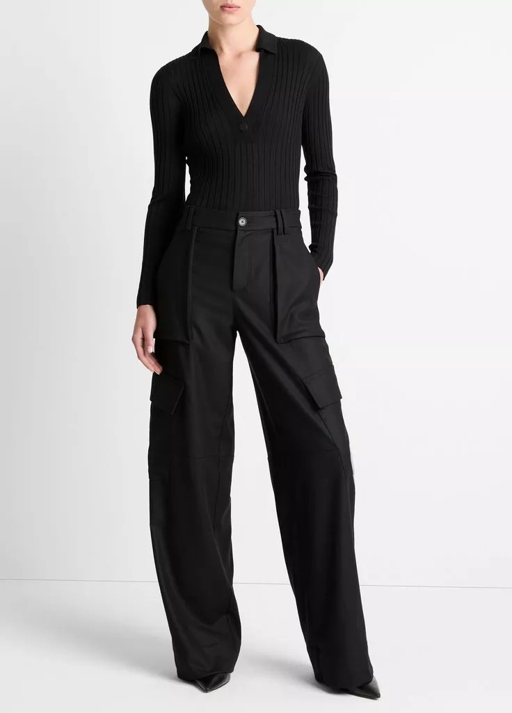Italian Wool-Blend Flannel Cargo Pant | Vince LLC