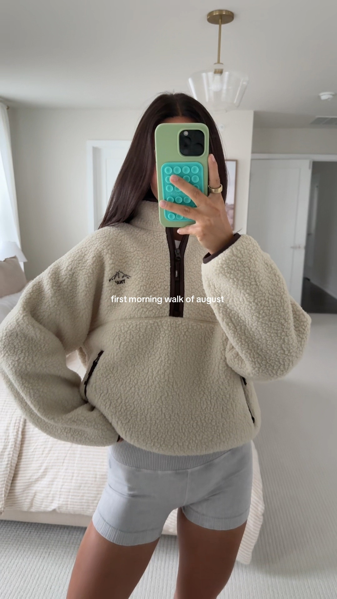 wearing size S in fleece! 