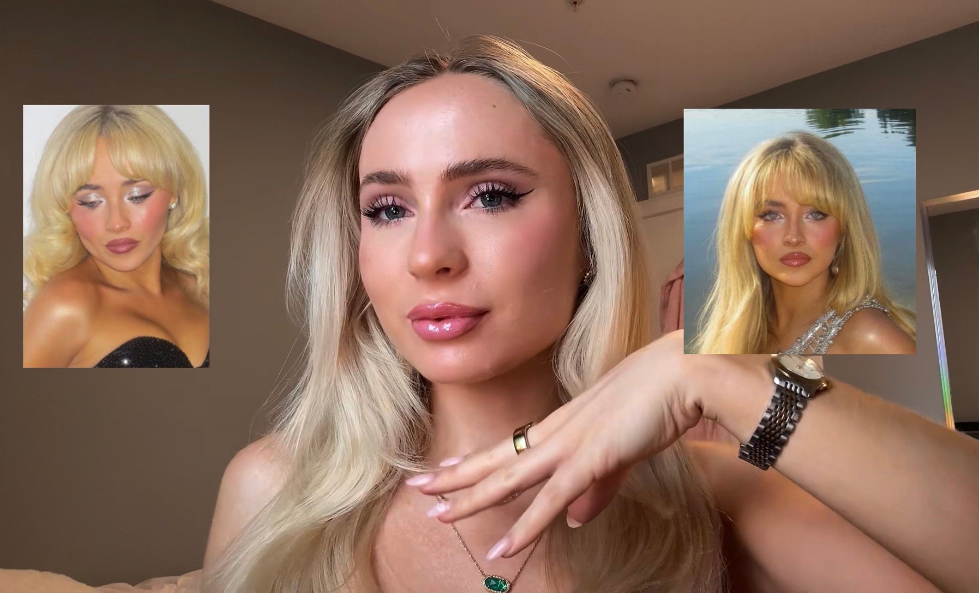Sabrina carpenter makeup look recreation tutorial on YouTube @AugustaHaynes 🎀👸🏼✨
