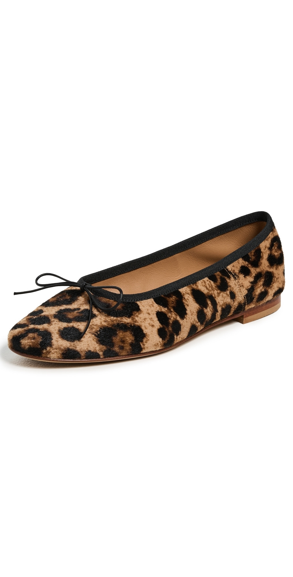 Mansur Gavriel Dance Ballerina Flats Leopard/Black 36 | Shopbop
