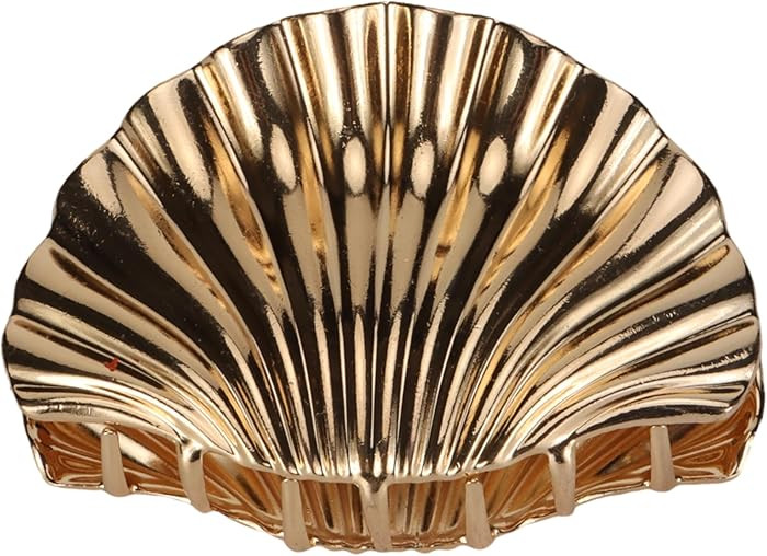 Shell Metal Hair Claw Clips for Thick Hair Sweet Extra Large Gold Hair Accessories for Women Styl... | Amazon (US)