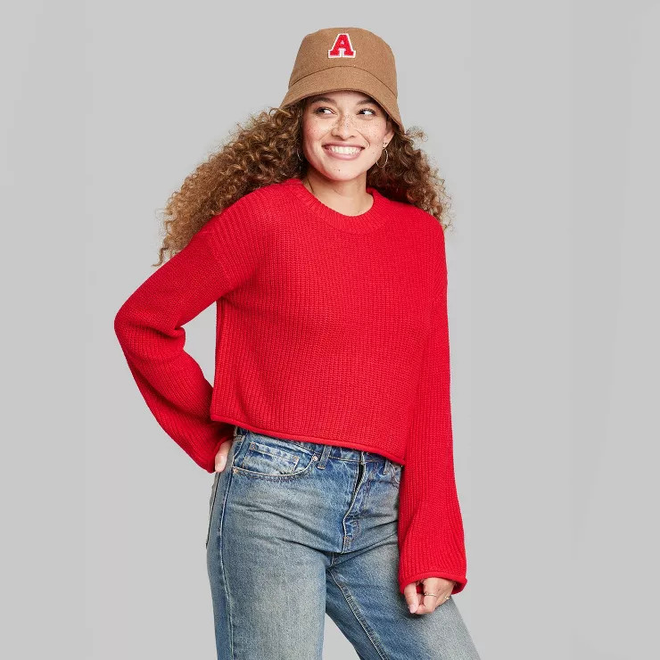 Women's Crewneck Boxy Pullover Sweater - Wild Fable™ | Target