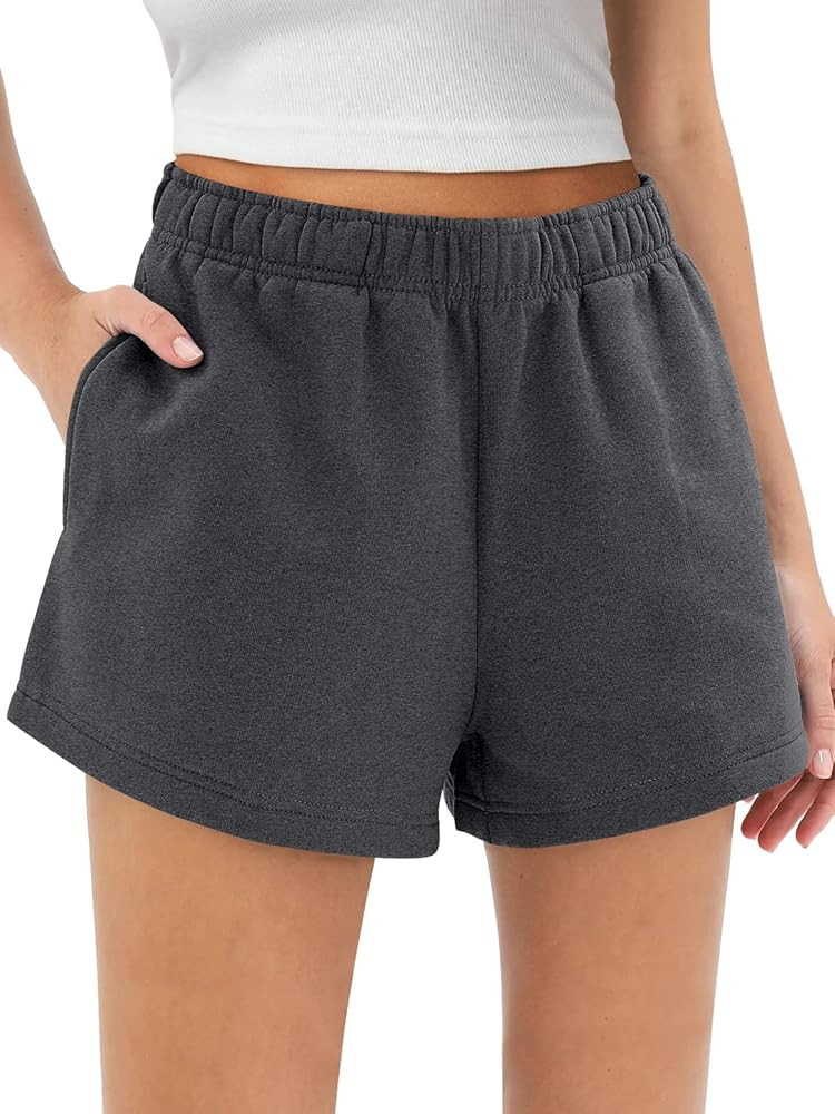 AUTOMET Womens Sweat Shorts Trendy Casual Athletic Running Summer Vacation Outfits Comfy 2025 Fas... | Amazon (US)