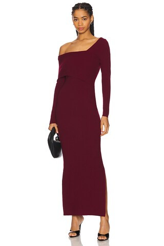 Line & Dot Sylvie Maxi Dress in Crimson from Revolve.com | Revolve Clothing (Global)