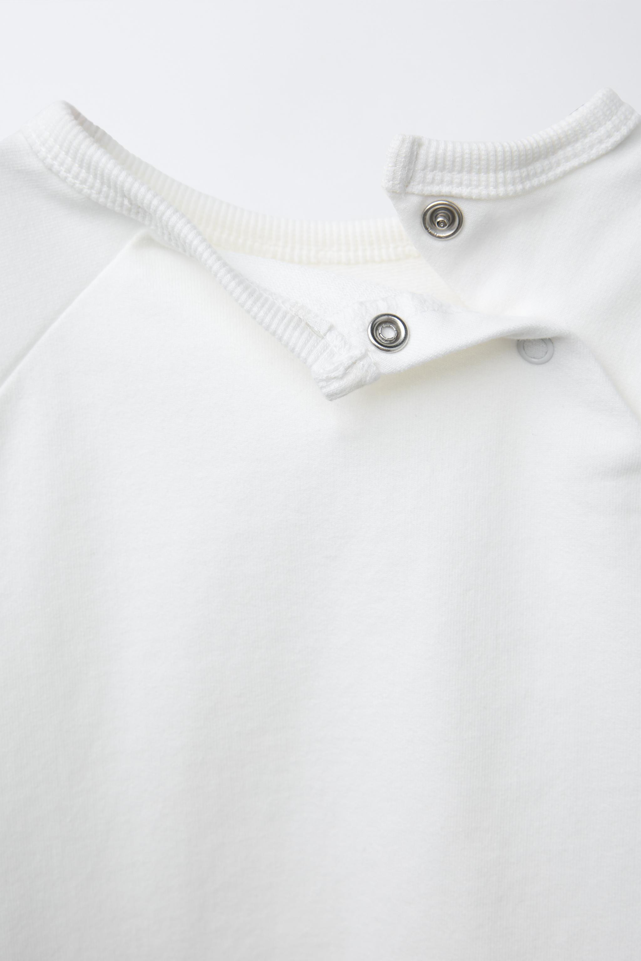 SWEATSHIRT AND SHORTS SET WITH LABEL | Zara US