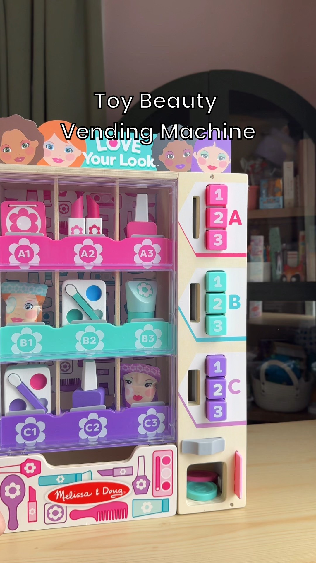 The cutest kids makeup set in a vending machine 