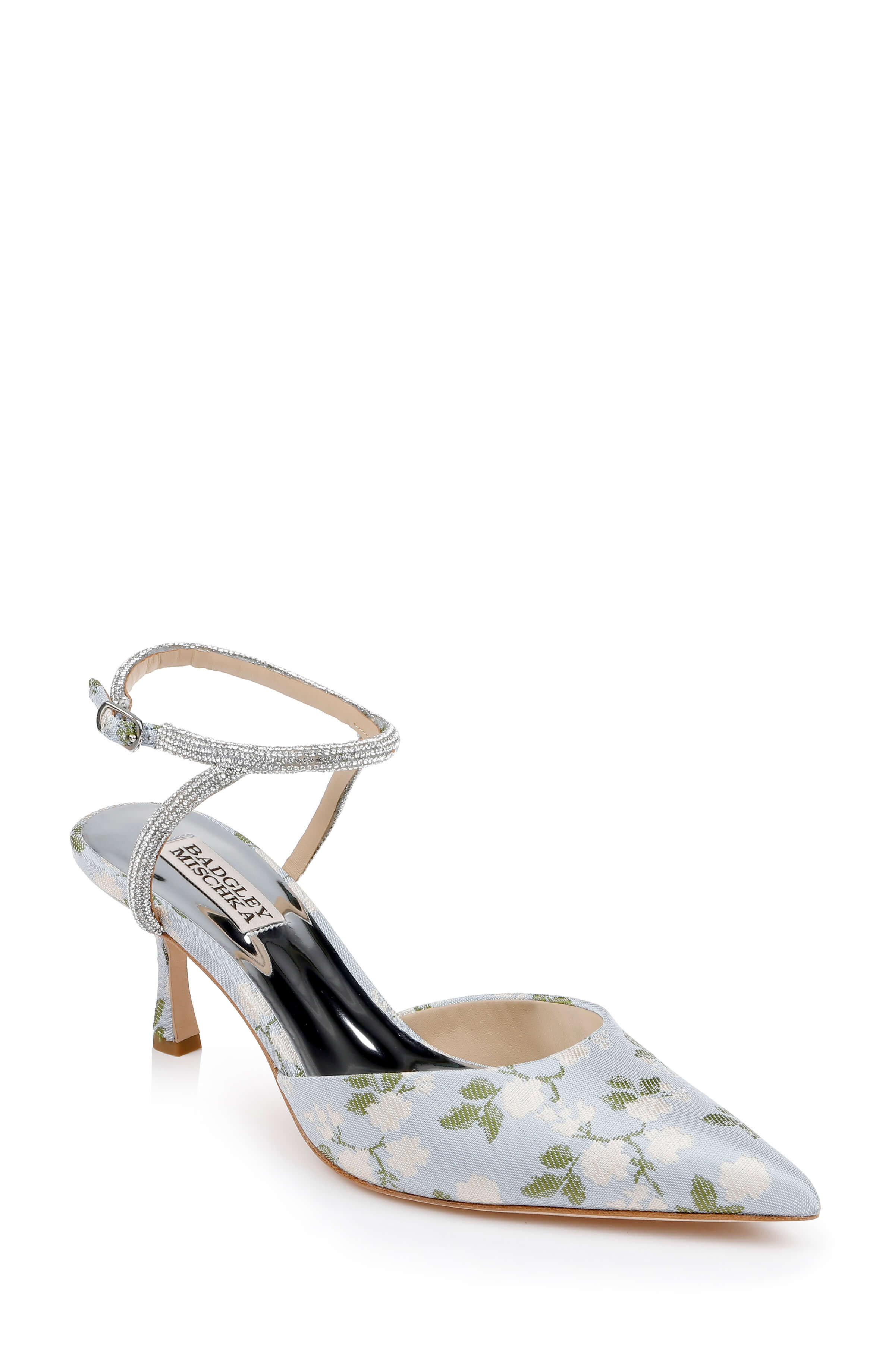 Autumn Ankle Strap Kitten Heel Pumps | Badgley Mischka