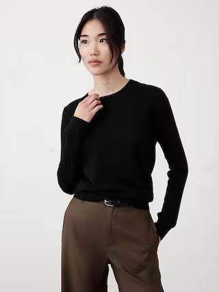 Forever Crew-Neck Sweater | Banana Republic Factory