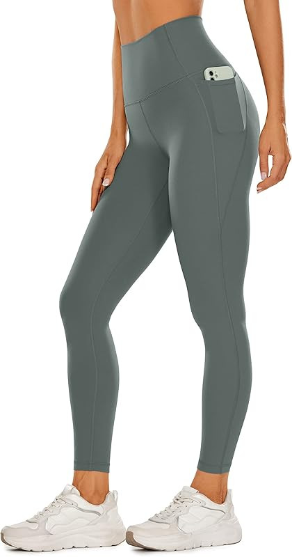 CRZ YOGA Womens Butterluxe Workout Leggings 25" / 28'' - High Waisted Gym Yoga Pants with Pockets... | Amazon (US)