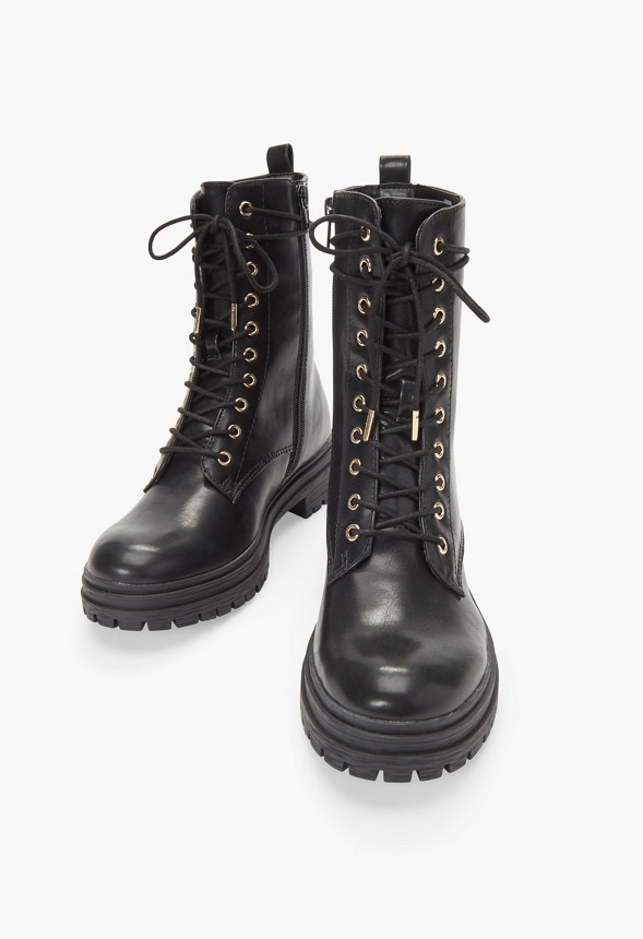 Leighton Lace-Up Boot | JustFab