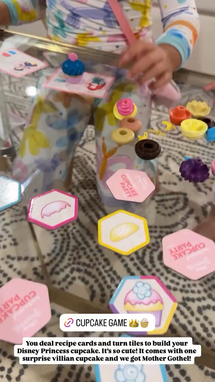 CUPCAKE GAME! 
You deal recipe cards and turn tiles to build your Disney Princess cupcake. It's so cute! It comes with one surprise villian cupcake and we got Mother Gothel! 

#LTKHome #LTKKids