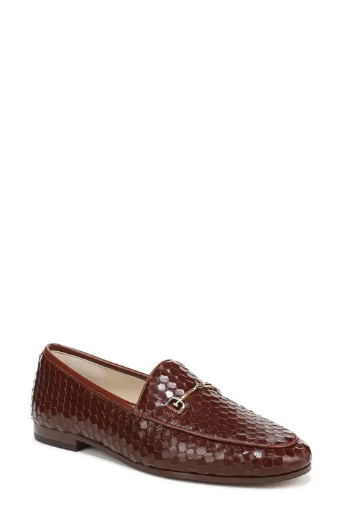 Sam Edelman Loraine 7 Lizard Embossed Loafer in Copper Brown at Nordstrom | Nordstrom