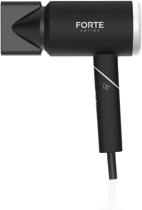 Forte Pro Hair Dryer for Men, Magnetic Nozzle Attachment, 110-125V, Black | Amazon (US)