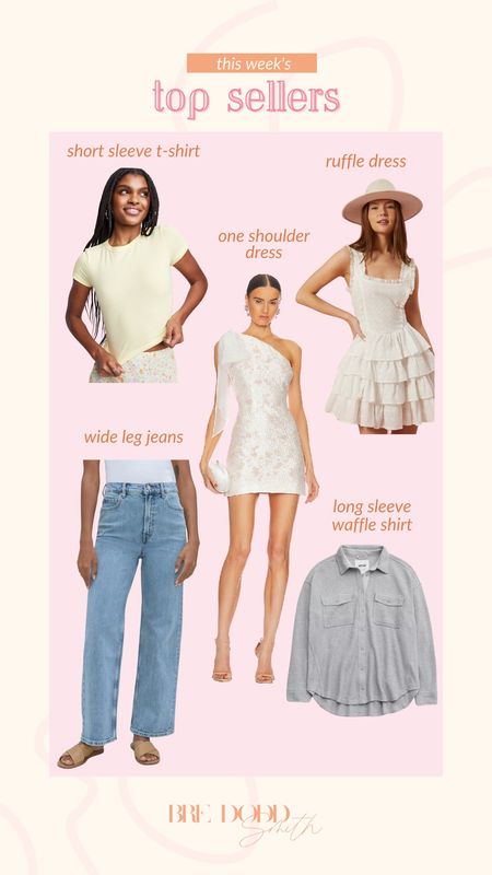 Rounding up this weeks favorites!! We are loving these dresses and tops for the spring!!

Weekly favorites, top sellers, ruffle dress, denim jeans, short sleeve shirt, waffle shirt

#LTKstyletip #LTKSeasonal