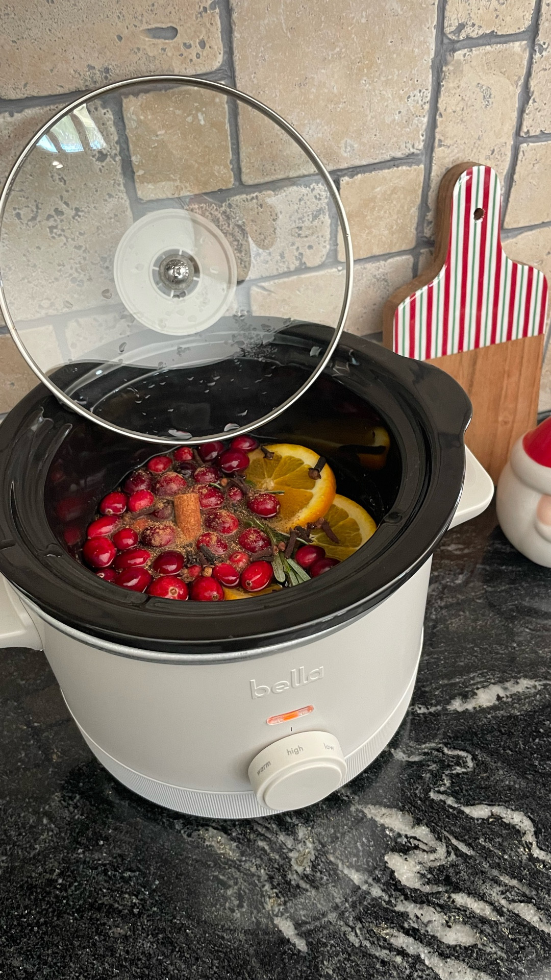 Cozy Christmas crockpot ❤️
Recipe for this crockpot:
3 cups water
1/2 cup cranberries
1/2 orange sliced
2 sprigs rosemary
2 cinnamon sticks
2 tsp ground nutmeg
1 tbsp whole cloves
1 tsp vanilla
Turn on high to get hot then leave on warm for remainder of day 🍂

#LTKGiftGuide #LTKHome #LTKHoliday