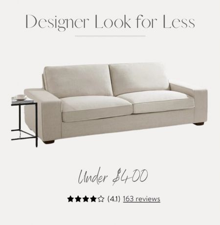 Affordable designer look linen sofa on sale for under $400 with great reviews

#LTKhome #LTKsalealert #LTKstyletip