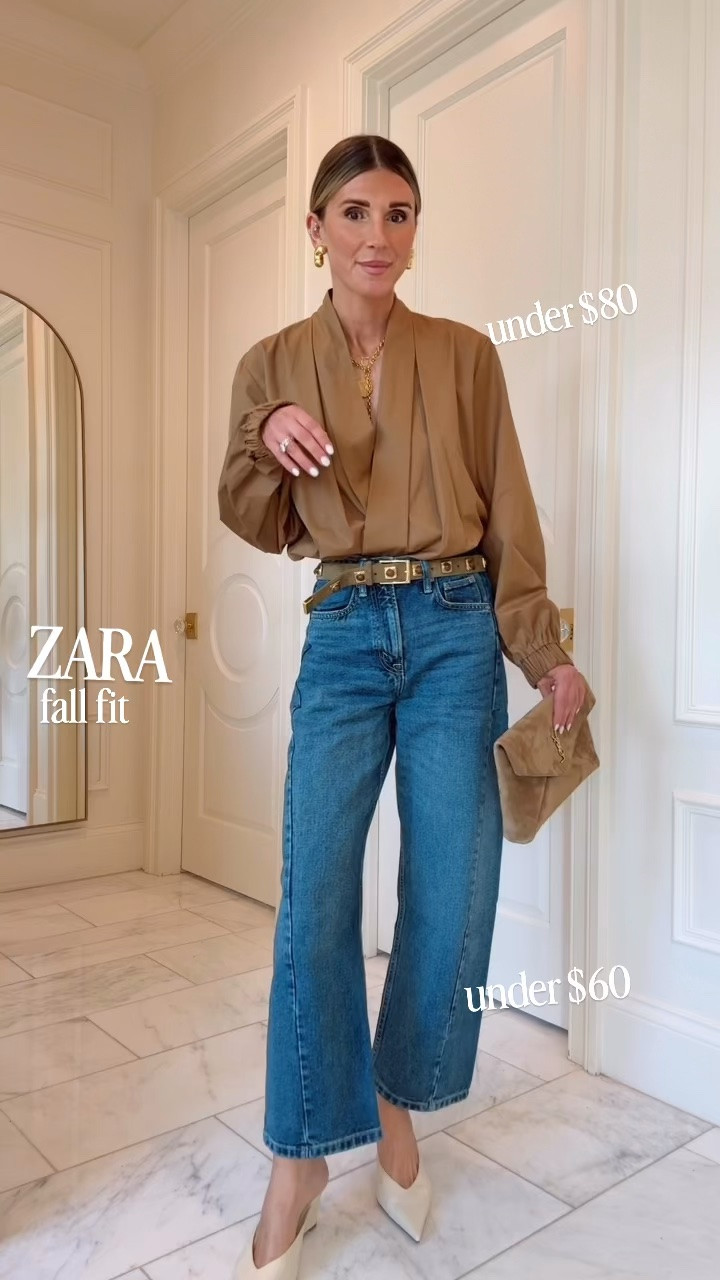 I'm wearing size small in my top fits tts
Jeans fit tts wearing size 25