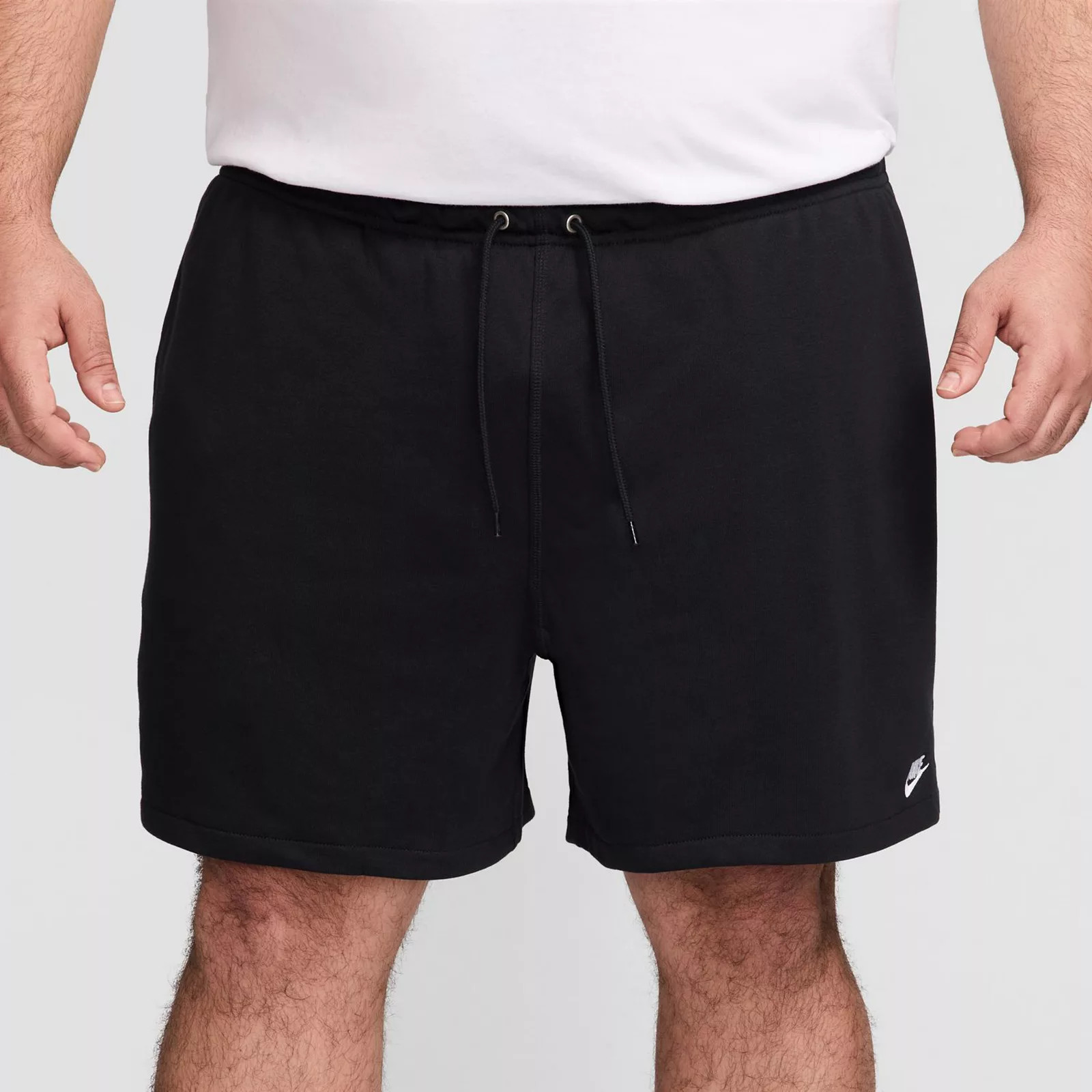 Men's Nike Club French Terry Flow Shorts, Size: Large, Black | Kohl's