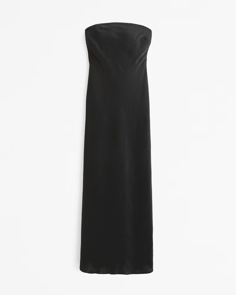 Women's Strapless Scarf Maxi Dress | Women's Dresses & Jumpsuits | Abercrombie.com | Abercrombie & Fitch (US)