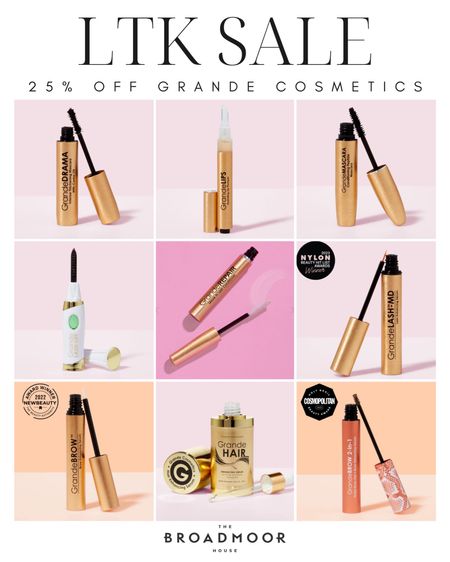 Grande Cosmetics is 25% off for the LTK Sale!


Grande cosmetics, LTK Sale, lash serum, brow serum, mascara, makeup

#LTKsalealert #LTKSale #LTKbeauty