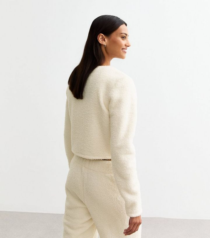 Off White Sherpa Cropped Cardigan
						
						Add to Saved Items
						Remove from Saved Items | New Look (UK)