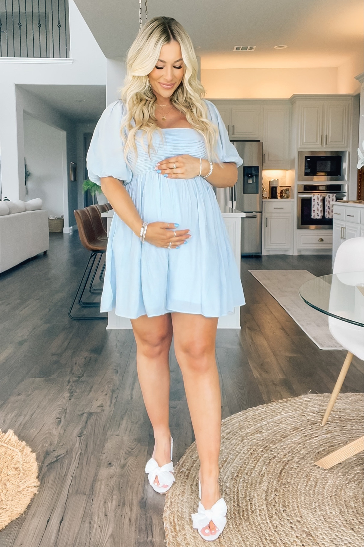 Wearing a medium in the dress. Shoes fit TTS

#LTKbump