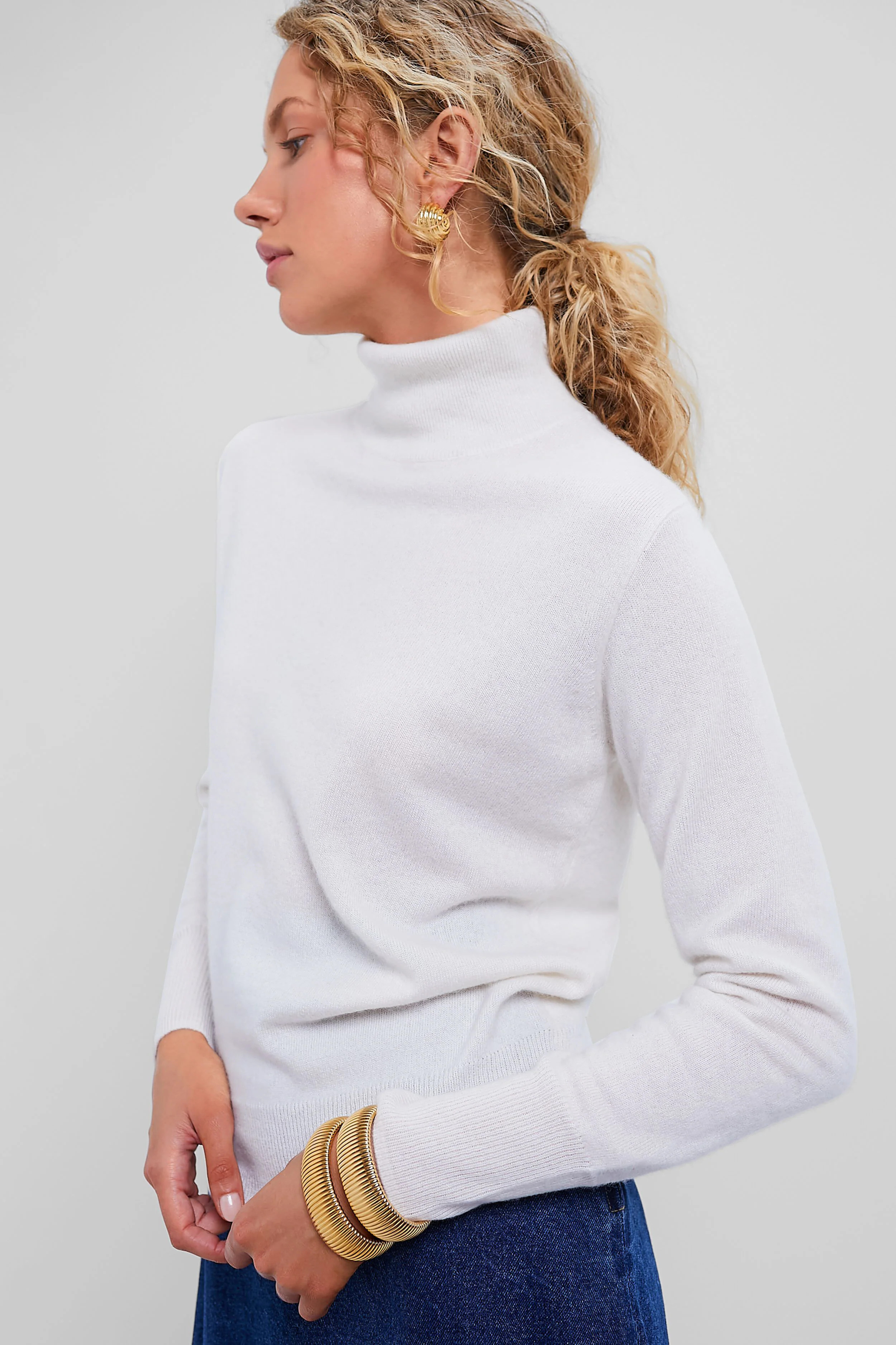 Navy Cashmere Turtleneck Sweater | Tuckernuck (US)