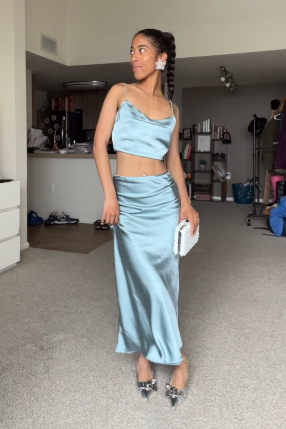 Lulus satin two piece set 

#LTKshoecrush #LTKwedding #LTKstyletip