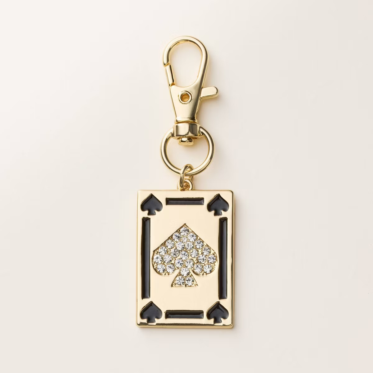Playing Card Bag Charm Keychain - kate spade new york x Target Gold/Black | Target