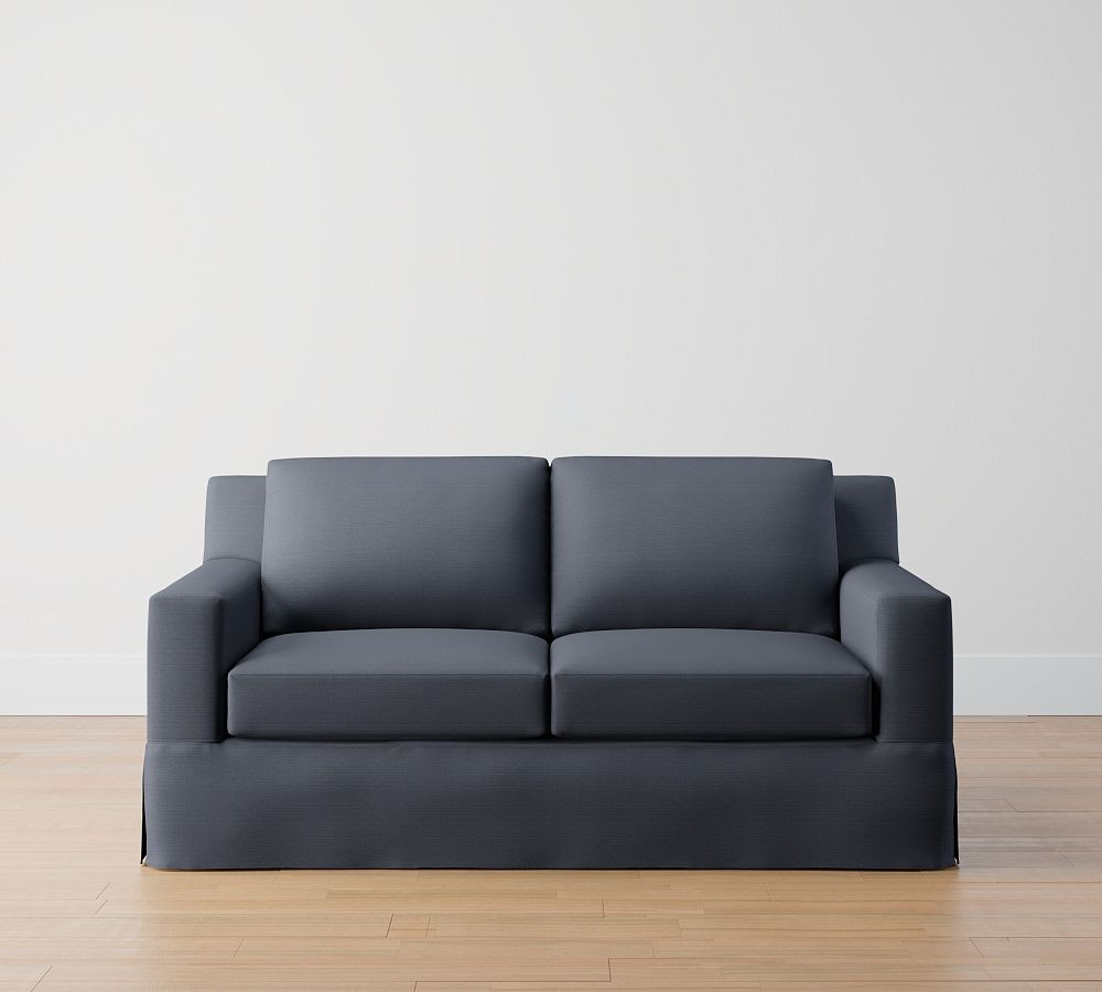 York Square Arm Slipcovered Sofa (60" - 108") | Pottery Barn (US)