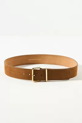 Square-Buckle Suede Belt | Anthropologie (US)
