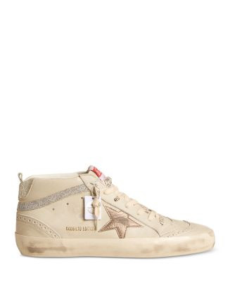 Women's Mid Star Almond Toe Star Patch & Crystal Fabric Sneakers | Bloomingdale's (US)