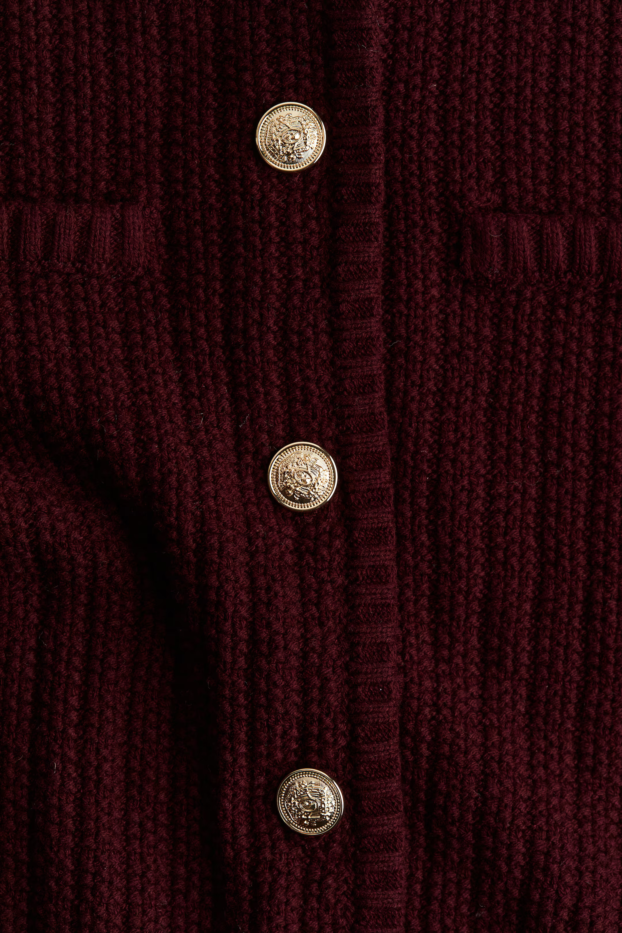 Short textured-knit cardigan | H&M (UK, MY, IN, SG, PH, TW, HK)
