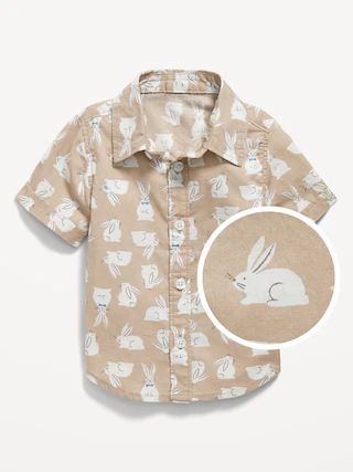 Printed Poplin Shirt &amp; Bow-Tie Set for Baby | Old Navy (US)