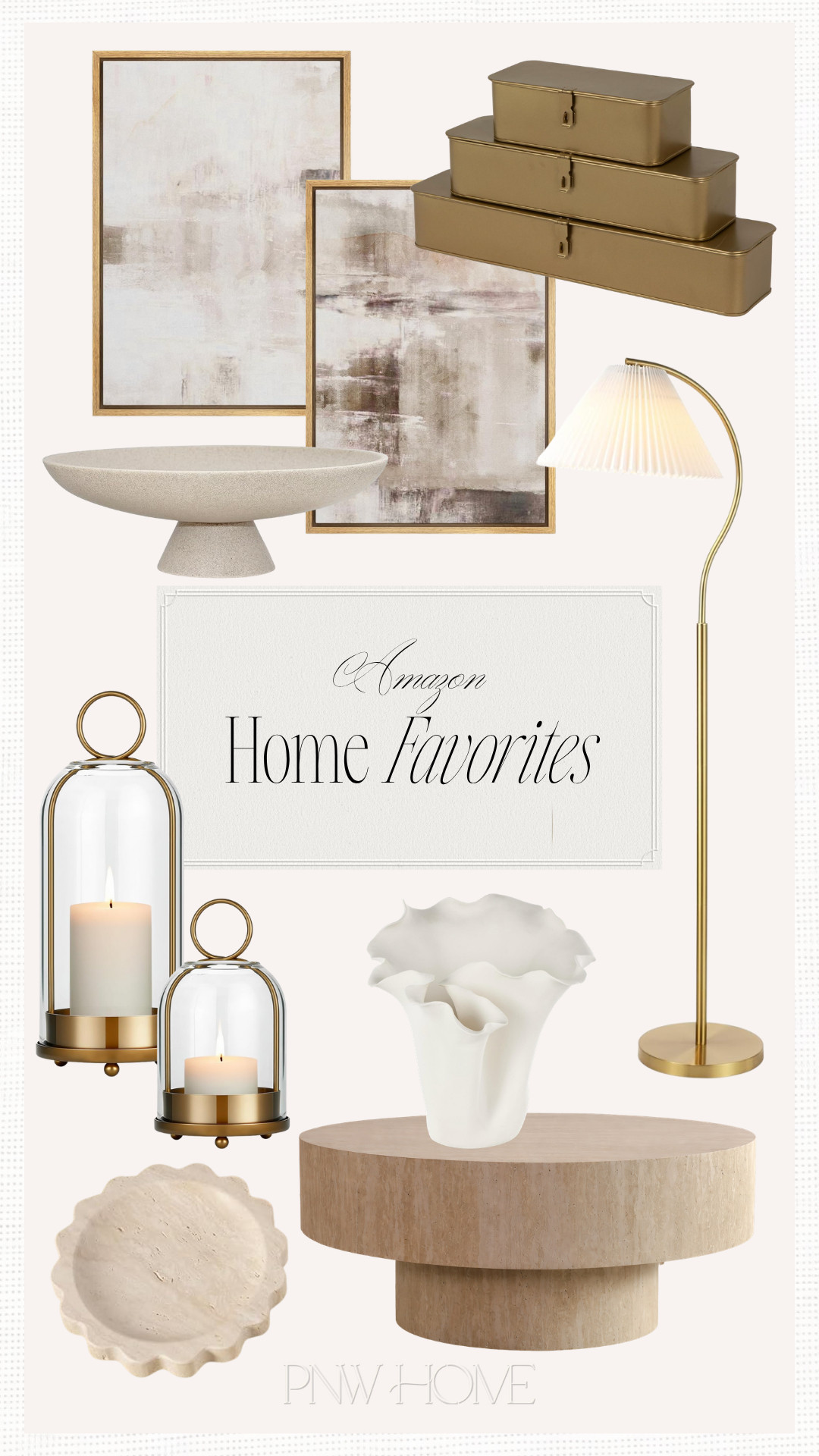 Latest Amazon finds I'm loving for the neutral home!

abstract wall art, geometric wall art, brass boxes, decorative boxes, pleated lampshade, gold floor lamp, brass lamp, pedestal bowl, decorative bowl, home decor, home accents, neutral decor, candle holders, candlesticks, travertine coffee table, round coffee table, modern vase, white vase, living room furniture, neutral furniture, travertine tray, jewelry dish 

 #LTKSeasonal #LTKHome
