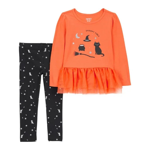 Hero image 0 of Carter's Child of Mine Toddler Girl Halloween Outfit Set, 2-Piece, Sizes 12M-5T, ... | Walmart (US)